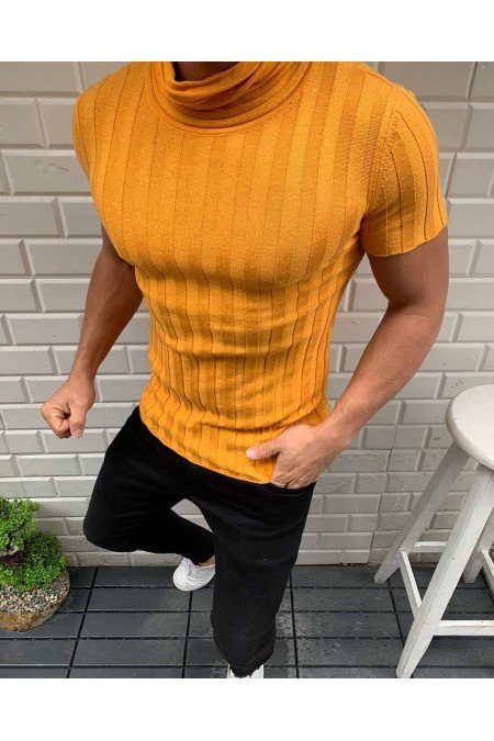 Hardal Erkek T-Shırt Triko