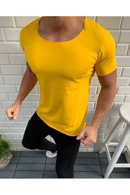 Sarı Erkek T-Shırt
