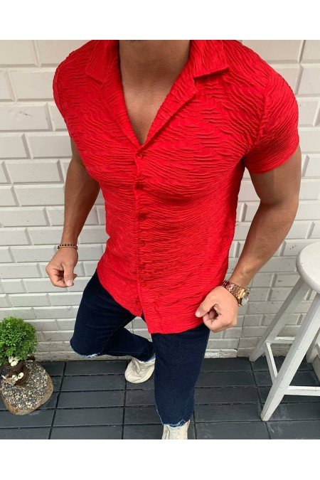 Kırmızı Erkek Gömlek