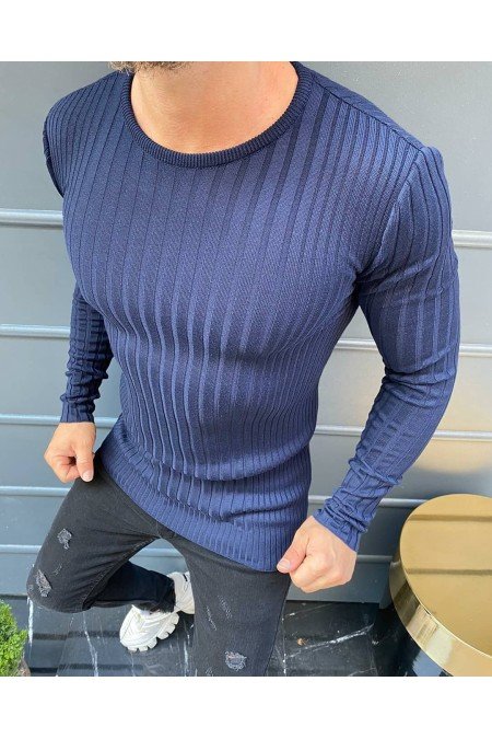 Lacivert Erkek Kazak