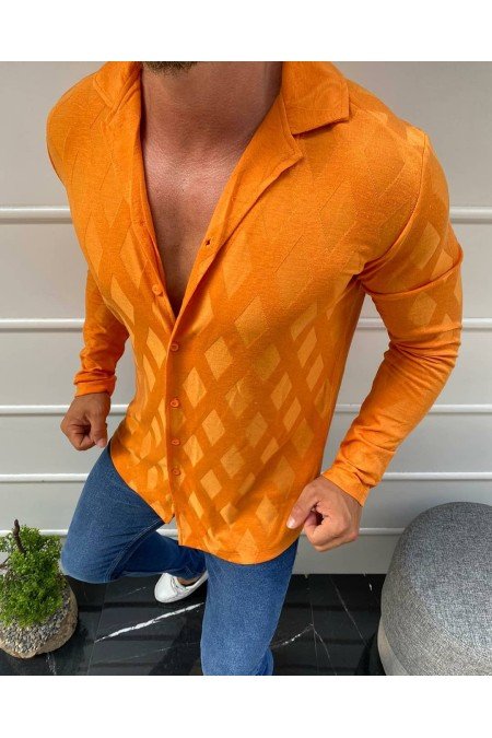 Turuncu Erkek Hırka Turuncu Erkek Hırka