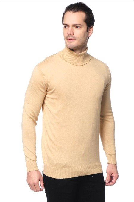 Deve Tüyü Erkek Kazak Triko