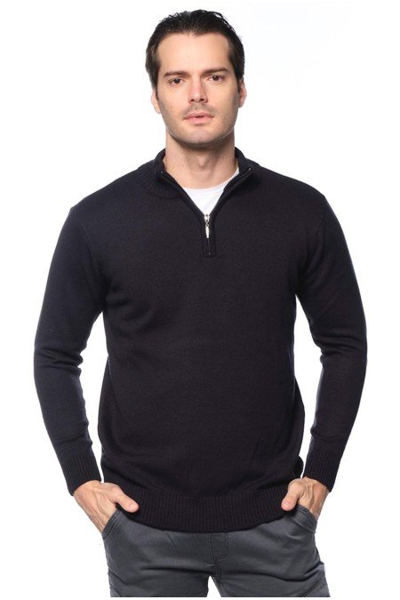 Lacivert Erkek Kazak Triko