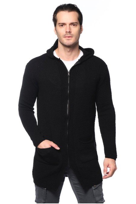 Siyah Erkek Hırka Triko Siyah Erkek Hırka Triko