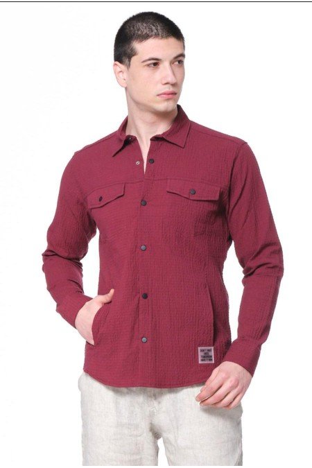 Bordo Erkek Gömlek