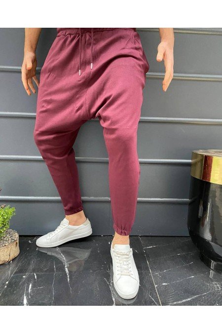 Bordo Erkek Eşofman Alt