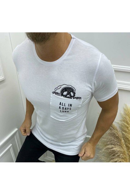 Beyaz Erkek T-Shırt