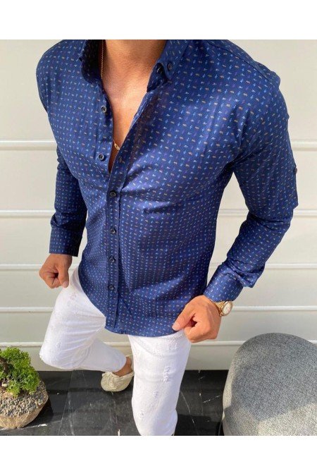 Lacivert Erkek Gömlek
