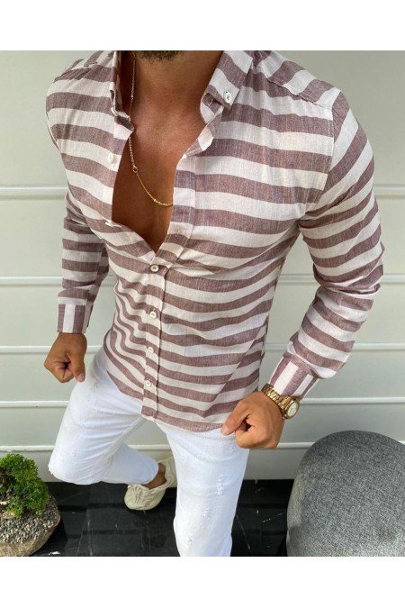Çizgili Erkek Gömlek