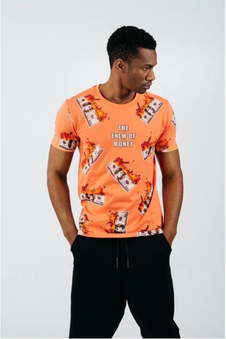 Turuncu Erkek T-Shırt