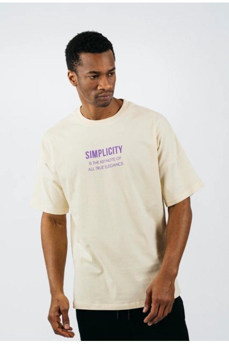 Ekru Erkek T-Shırt