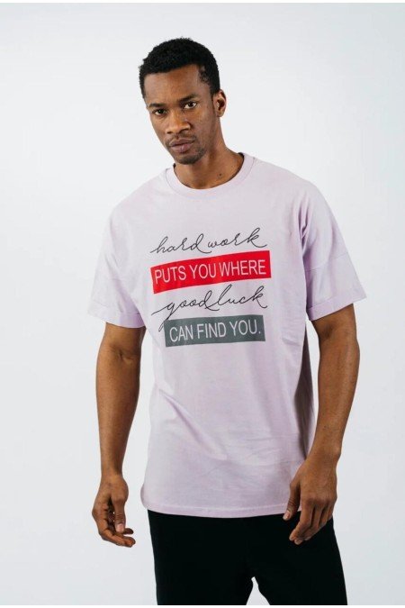 Lila Erkek T-Shırt