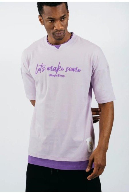 Lila Erkek T-Shırt