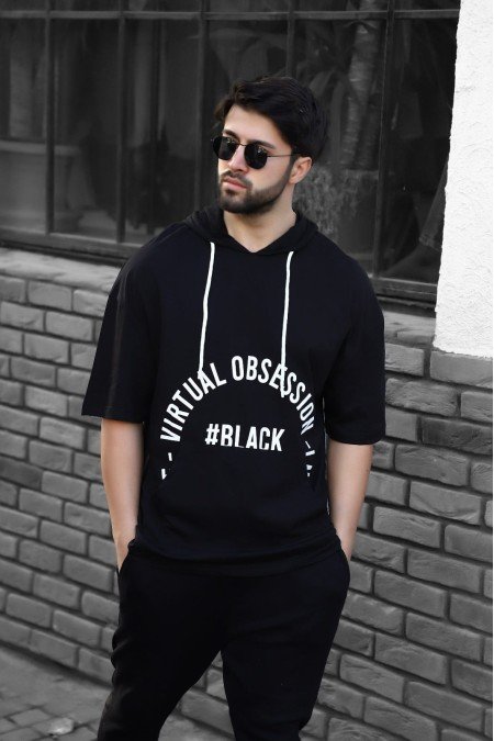 Siyah Erkek T-Shırt