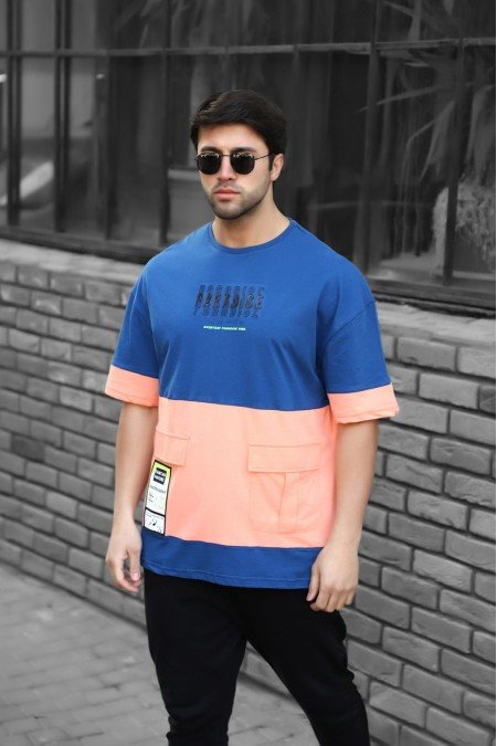 Mavi Erkek T-Shırt