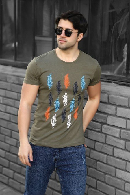 Haki Erkek T-Shırt