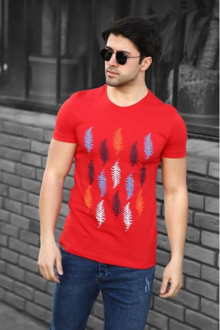 Kırmızı Erkek T-Shırt