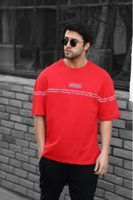 Kırmızı Erkek T-Shırt