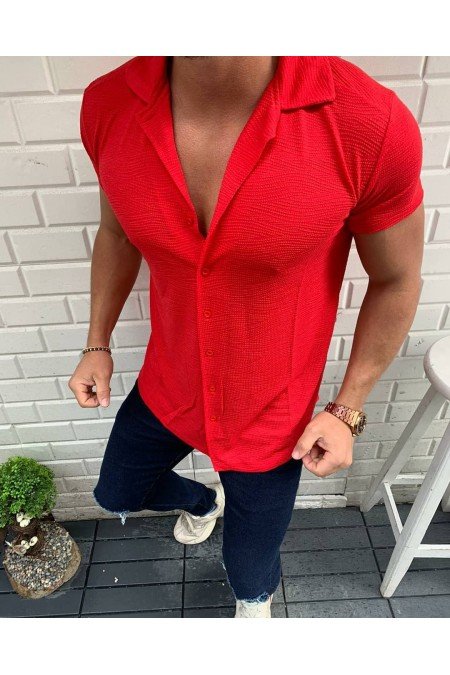 Kırmızı Erkek Gömlek