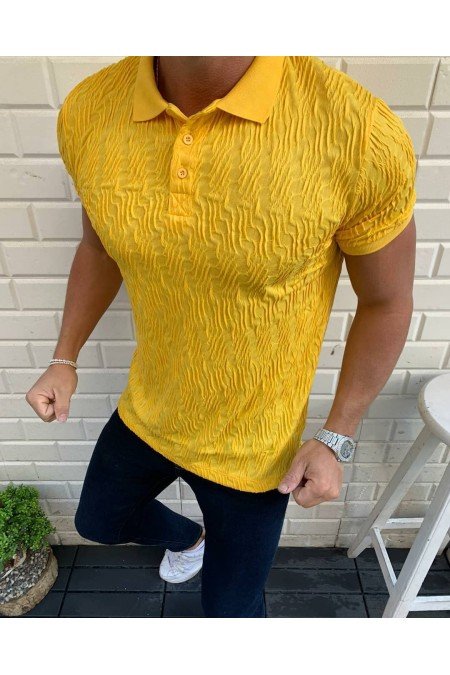 Sarı Erkek T-Shırt