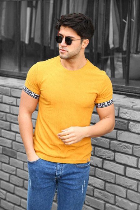 Sarı Erkek T-Shırt