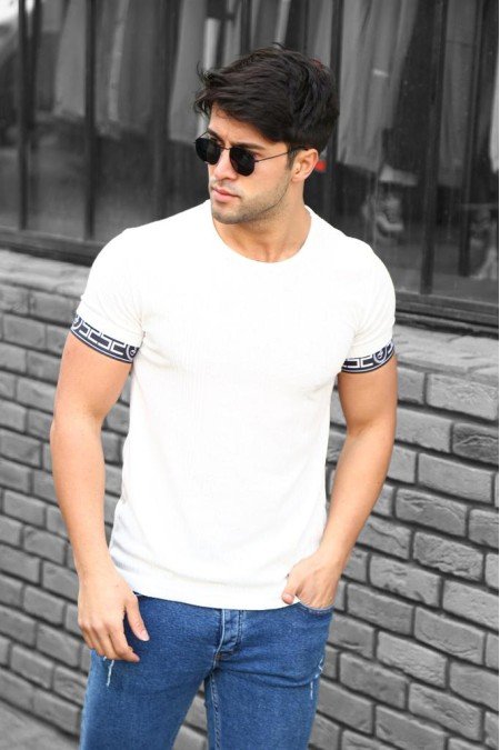 Beyaz Erkek T-Shırt