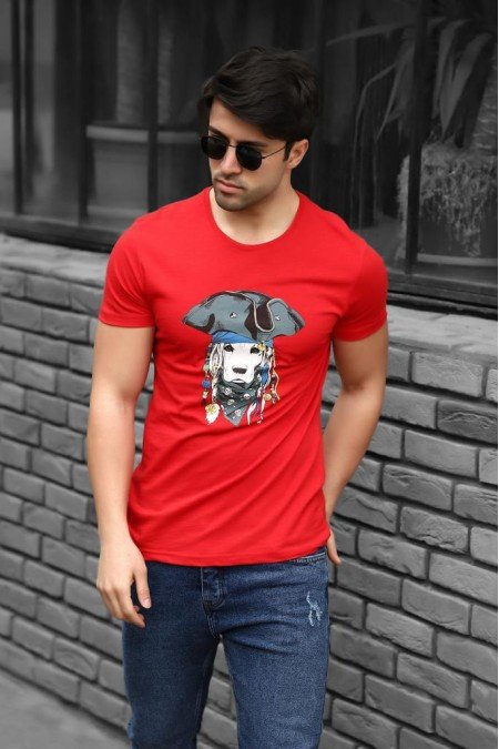 Kırmızı Erkek T-Shırt