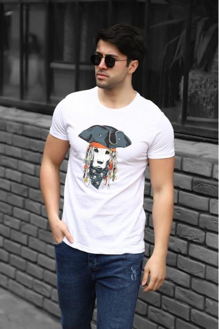 Beyaz Erkek T-Shırt