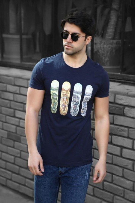 Lacivert Erkek T-Shırt